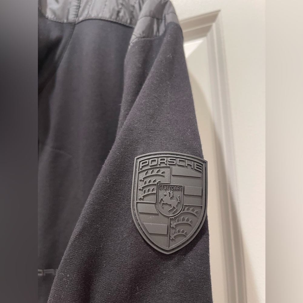 Porsche Drivers Selection Jacket Size XL Sweat Jacket Outer Shell Full Zip Black - Picture 2 of 16